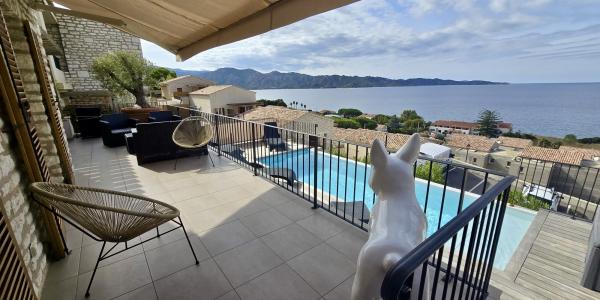 Appartement vue mer avec piscine chauffée Saint Florent